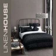Linen House Armande QUEEN Doona Cover Set gorgeous 300 TC MULTI TEXTURED + EUROS Black