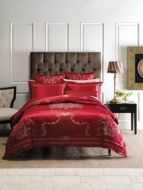 Linen House Classic Collection Boleyn Red Queen Bed Pack 6 piece
