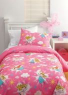 Single Quilt Cover Set Fairy Magic Dust Pink Girls Bedding