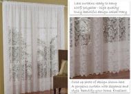 Lace IVORY Curtains 4M wide x 213cm drop MARY 