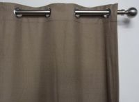 HARLOW soft drape Eyelet Blockout Ready Made Curtains 2x320x221cm Stone Latte Earth